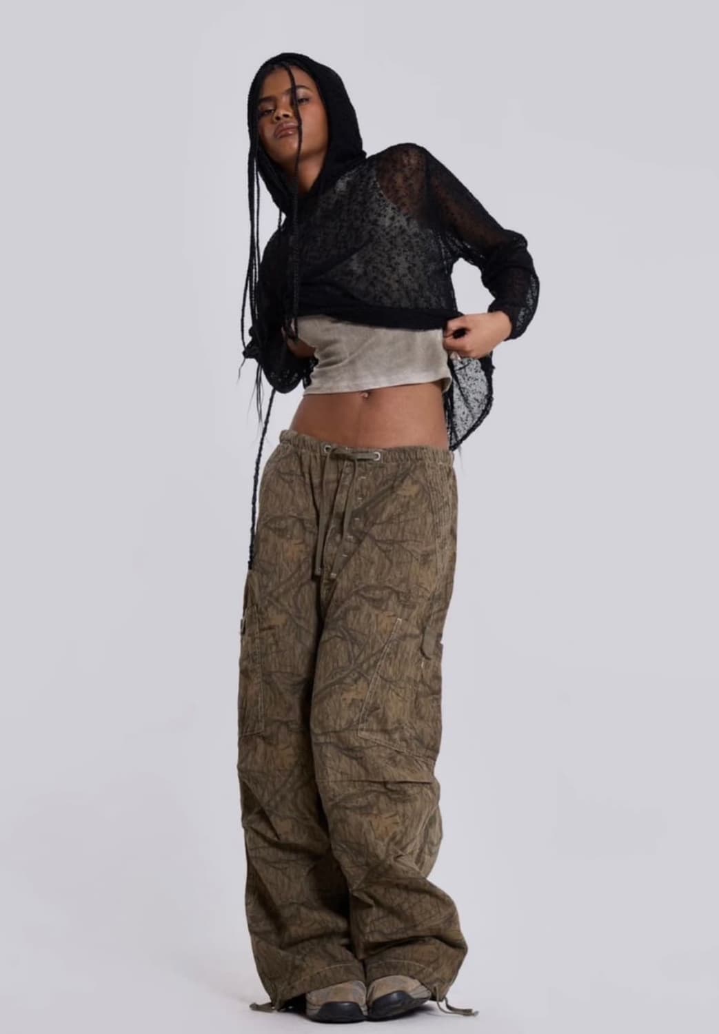 제이디드런던 forest camo print parachute pants 상품이미지2