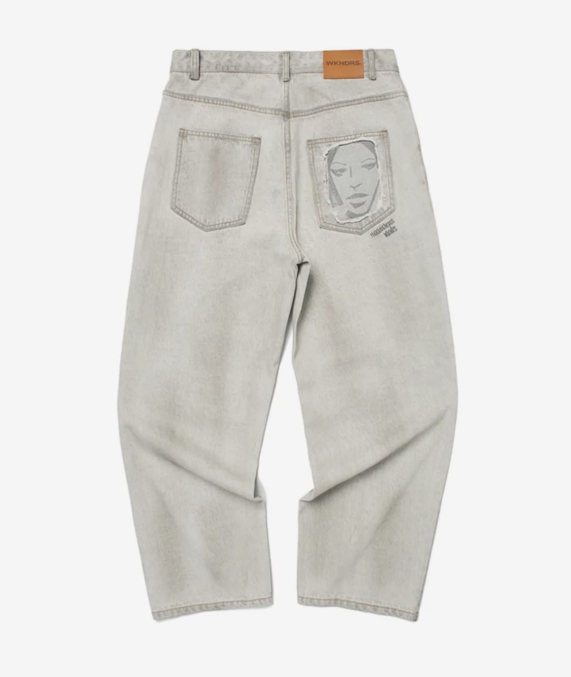 위캔더스 페이스 데님 팬츠 애쉬그레이 상품이미지1