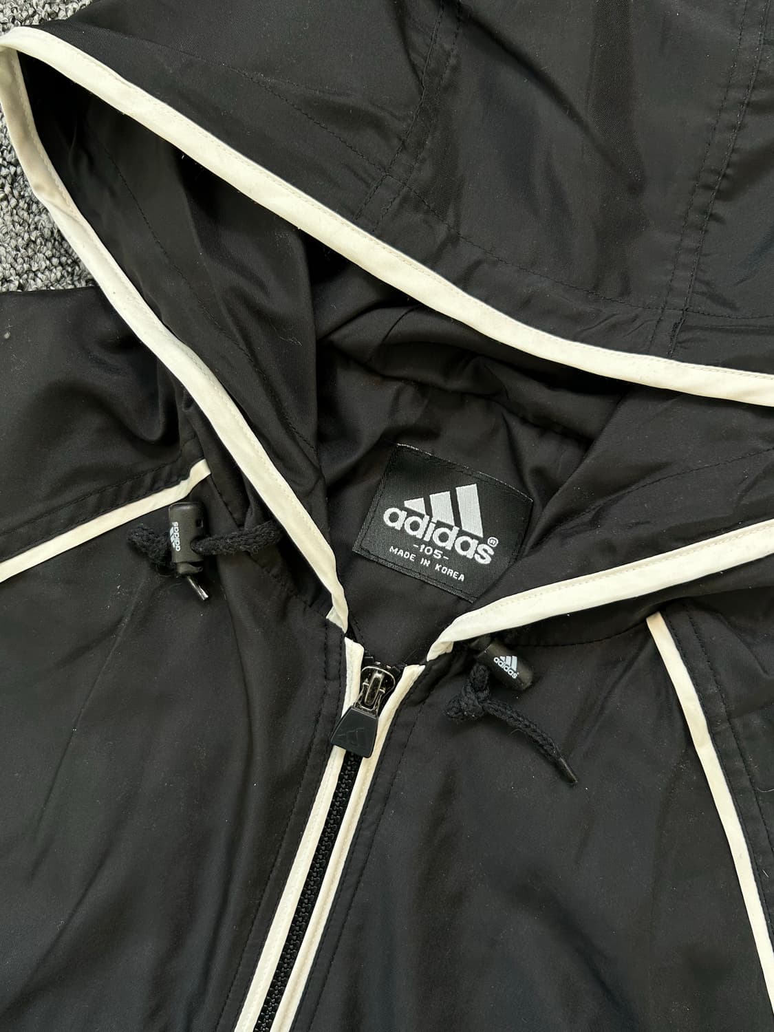 아디다스 00s 올드스쿨 후드 바람막이 XL 상품이미지5