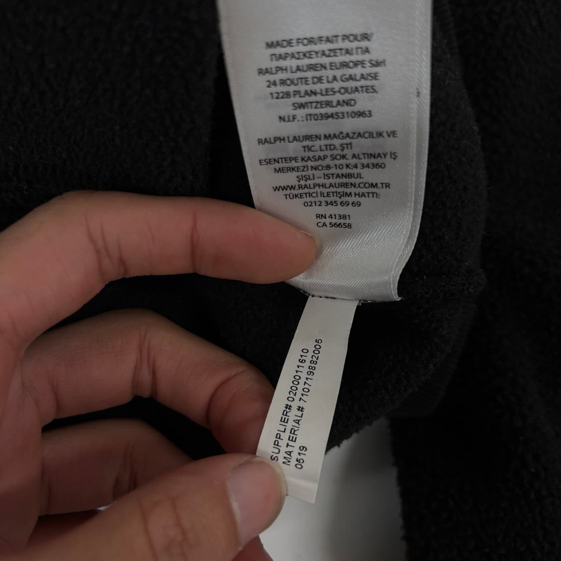 폴로 스펠아웃 반집업 후리스 상품이미지8