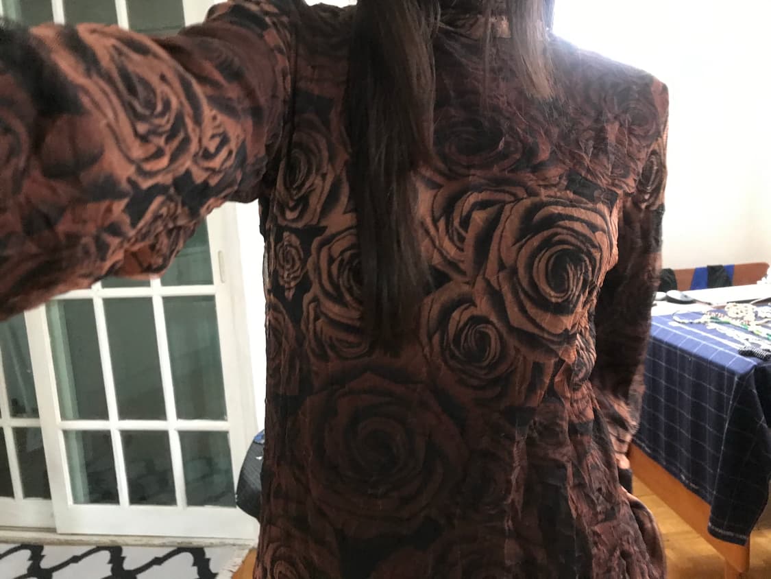 vintage pattern mash top 상품이미지3
