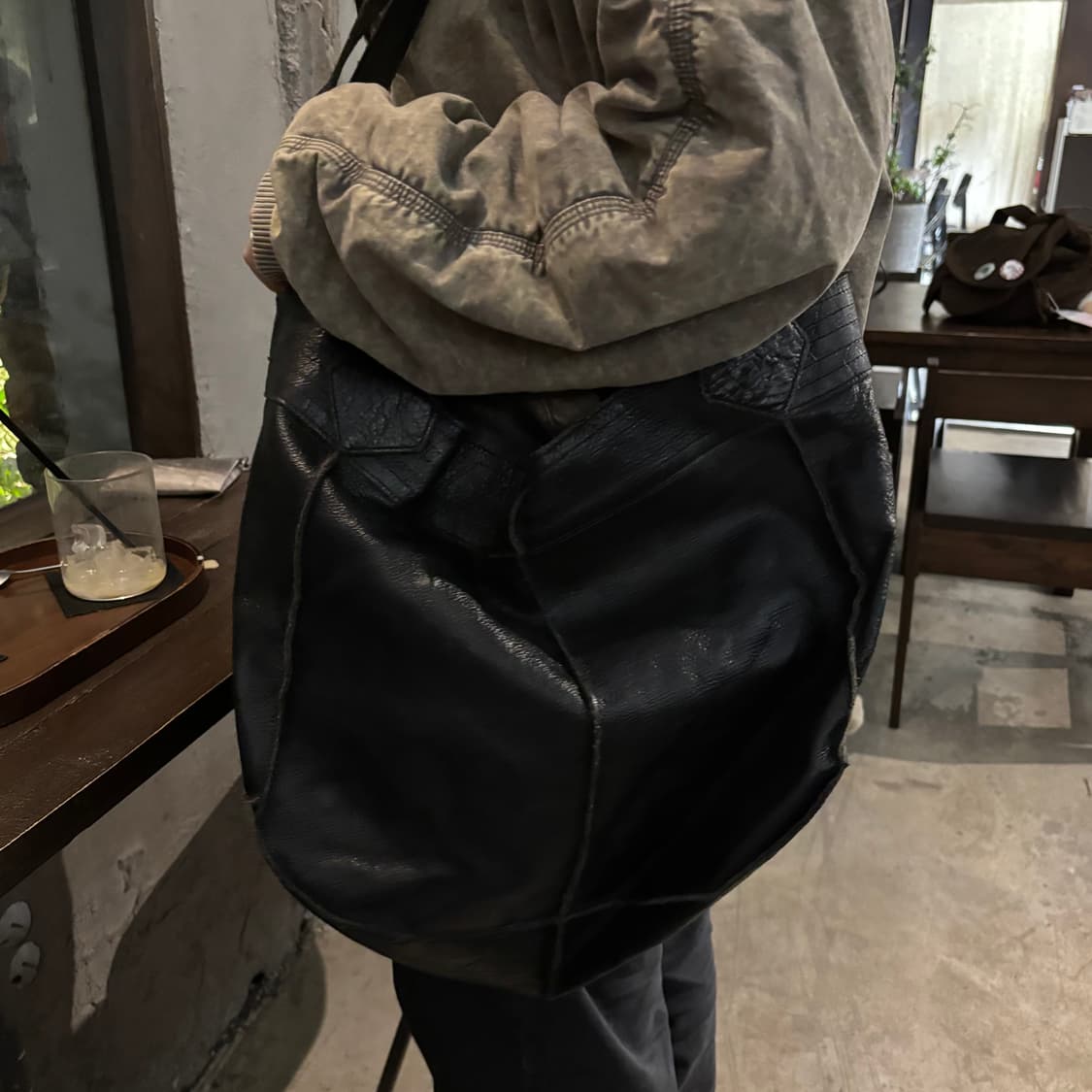 vtg cowhide big tote bag 상품이미지2