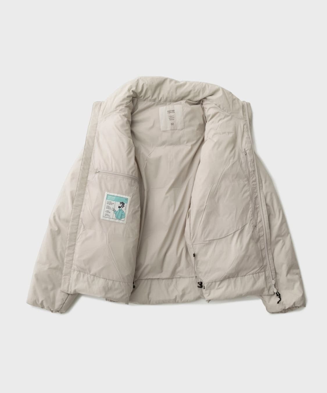 어나더오피스 스노우맨 아몬드밀크 패딩 상품이미지2