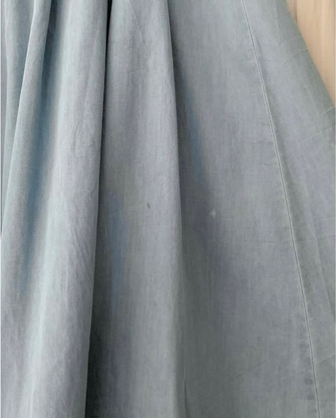 연청색 와이드 면팬츠 상품이미지2