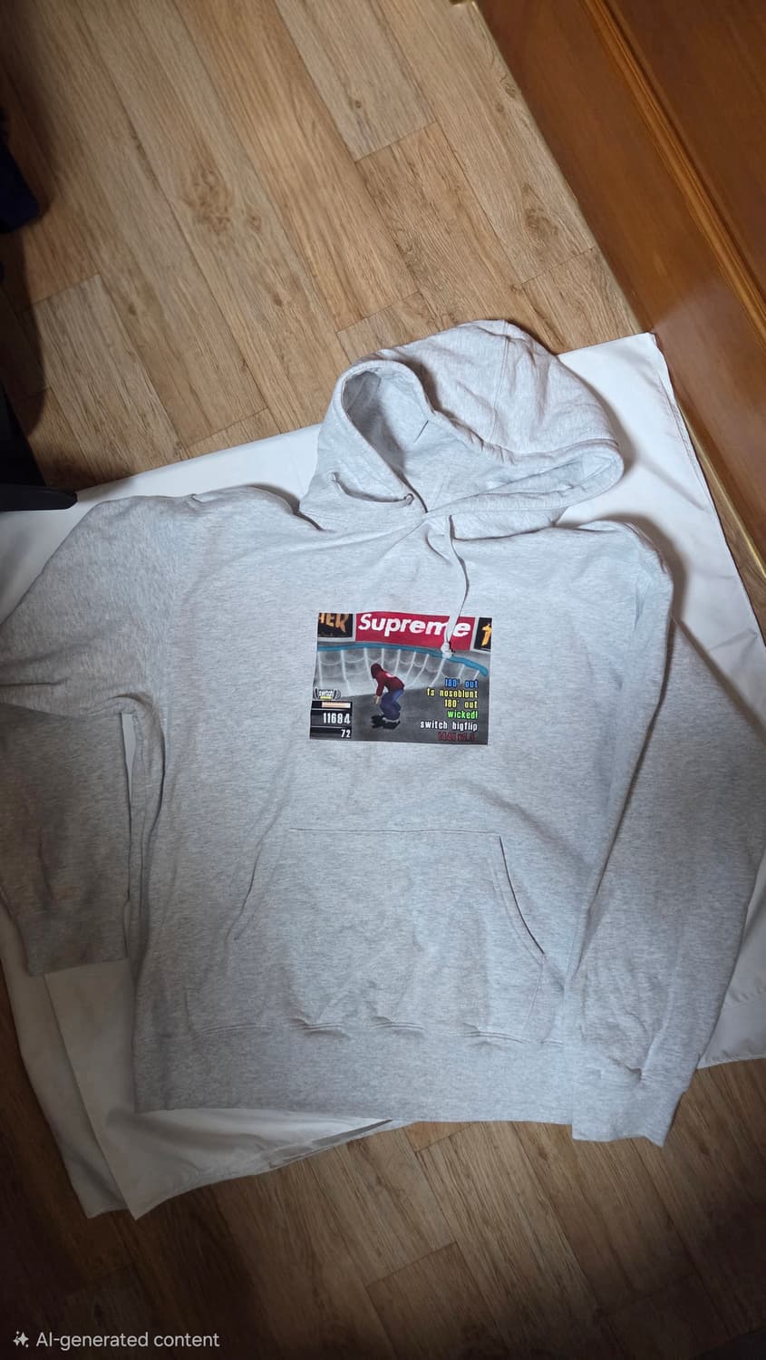 슈프림x트레셔 후드 스웨트셔츠 애쉬 그레이-21fw 상품이미지3