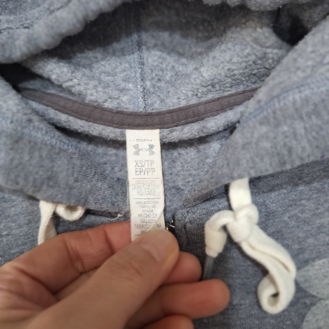 언더아머  후드집업XS 상품이미지2