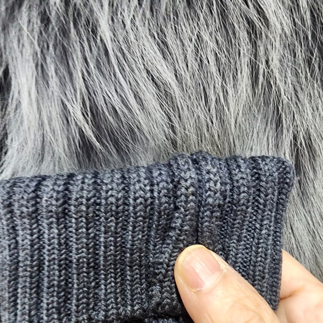 서울컬렉션 코요테 털 니트 가디건 L 상품이미지5