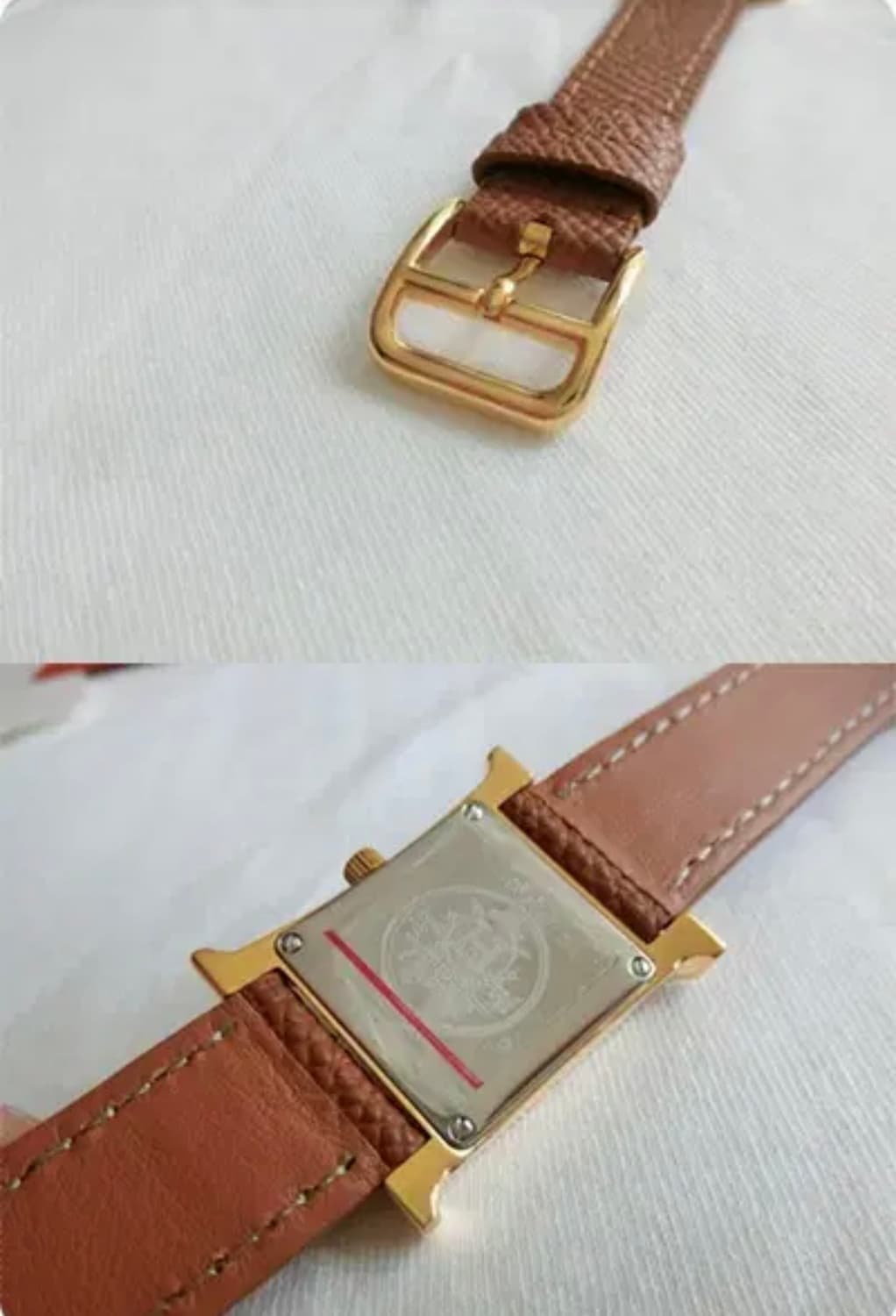 에르메스 H아워 1.201 금장 여성용 쿼츠 PM 스몰 사이즈 상품이미지7