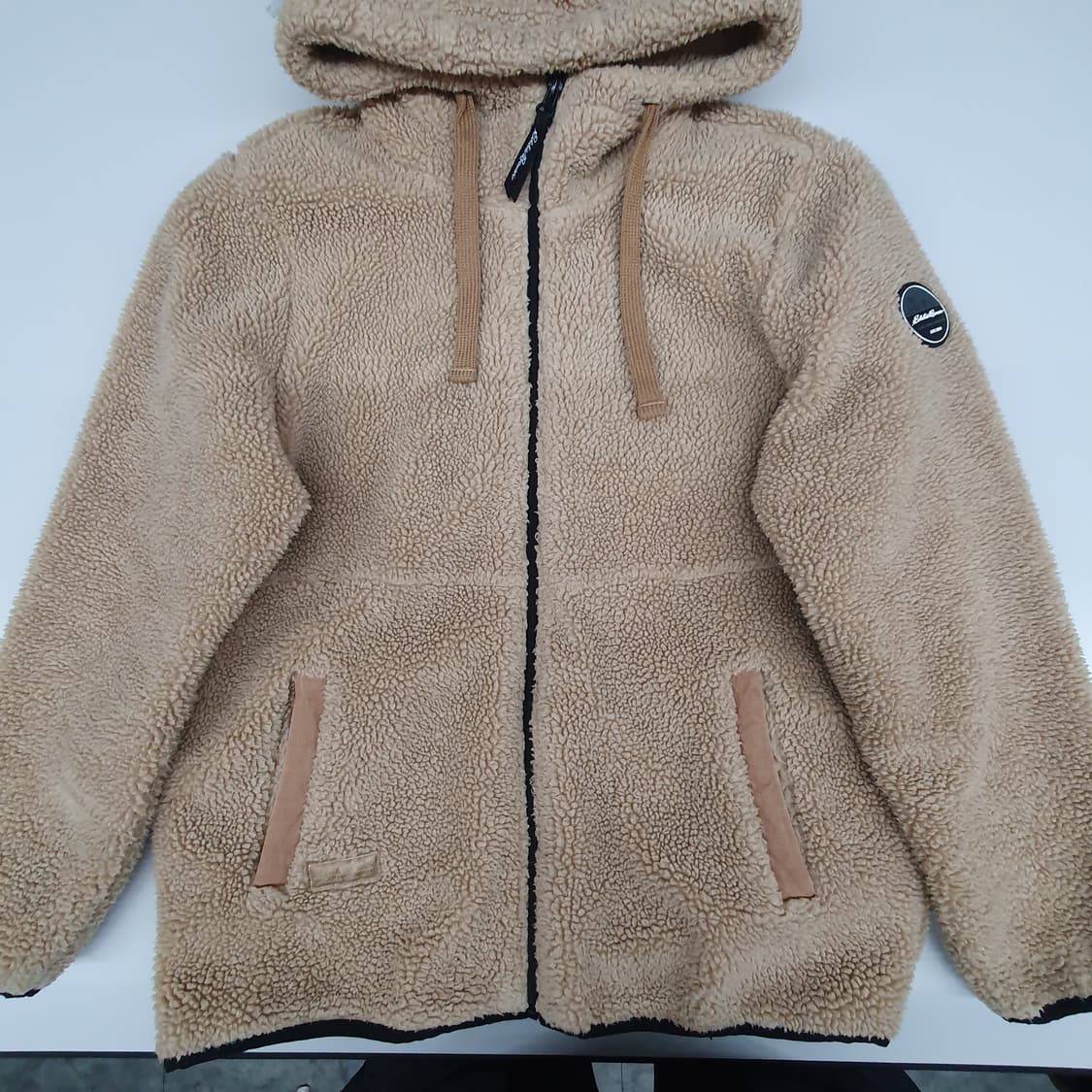 에디바우어 뽀글이 후드 집업 상품이미지1