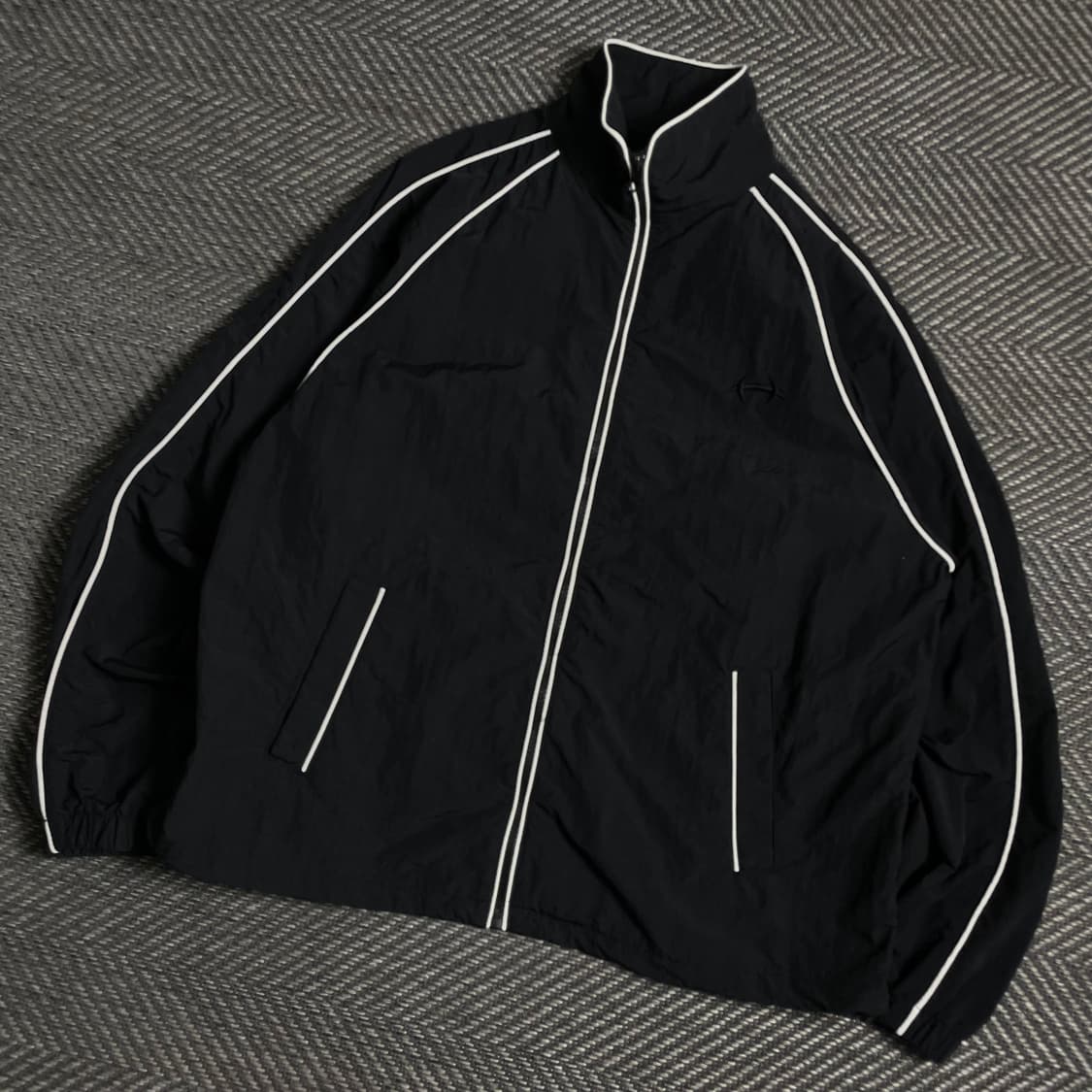 HDEX 나일론 경량 윈드브레이커 트랙 자켓 블랙 y 4890 상품이미지1