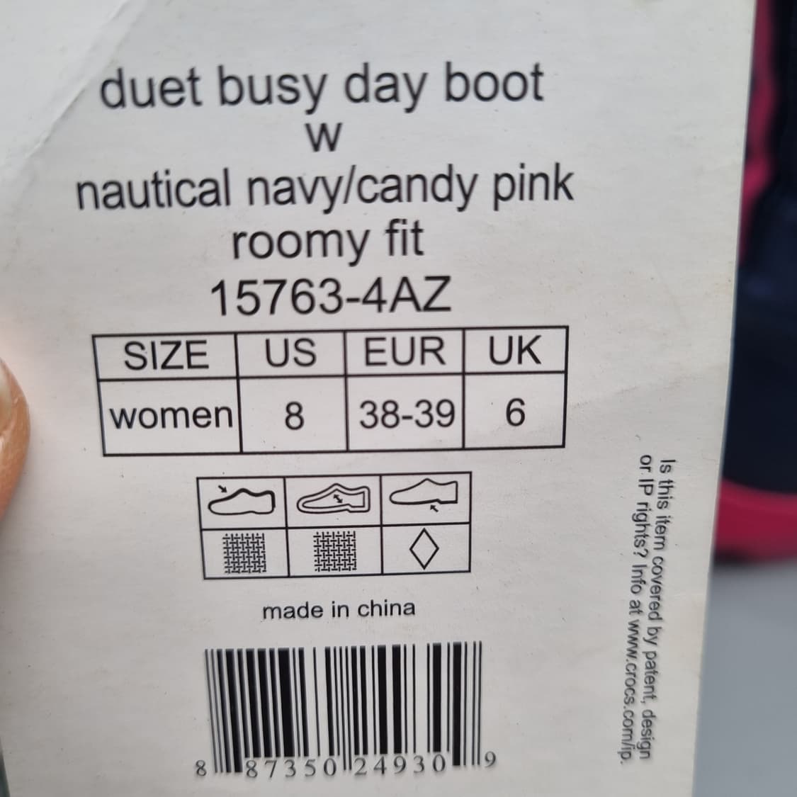 새상품 크록스 데이핑크 여성방한부츠250 상품이미지6