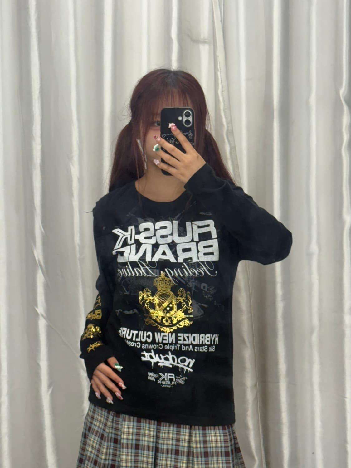 gold lettering long-sleeve 상품이미지2