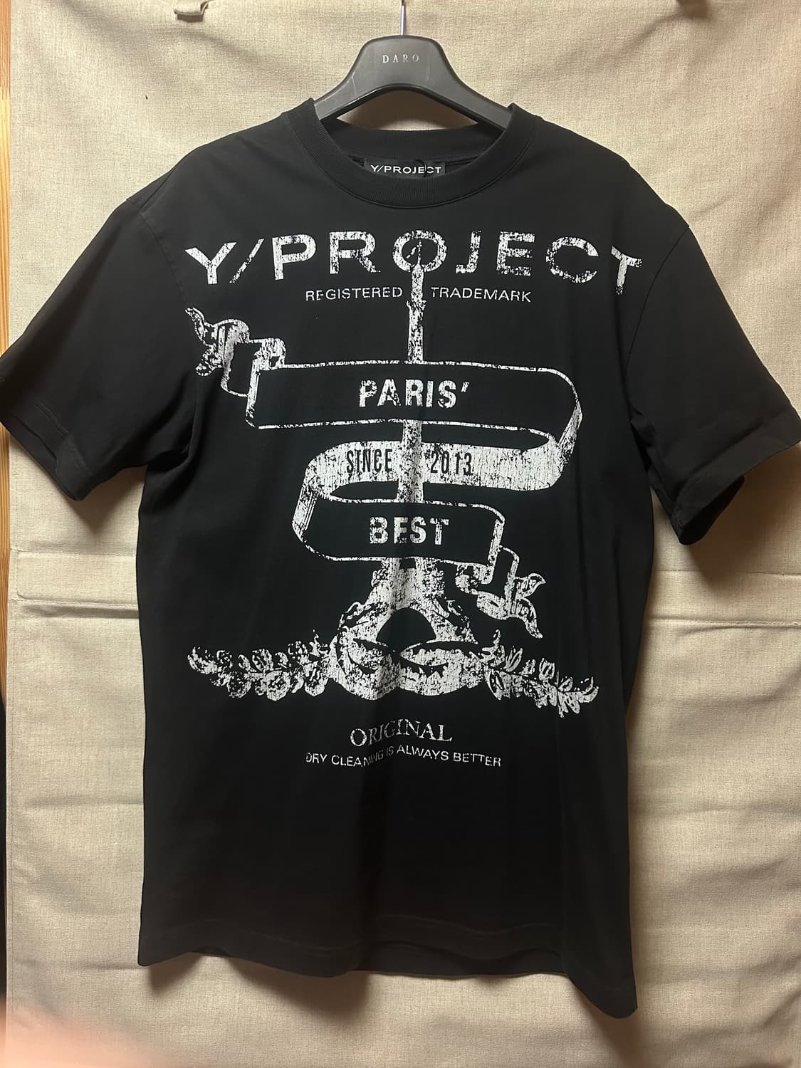 와이프로젝트 PARIS' BEST T-SHIRT Black 상품이미지3