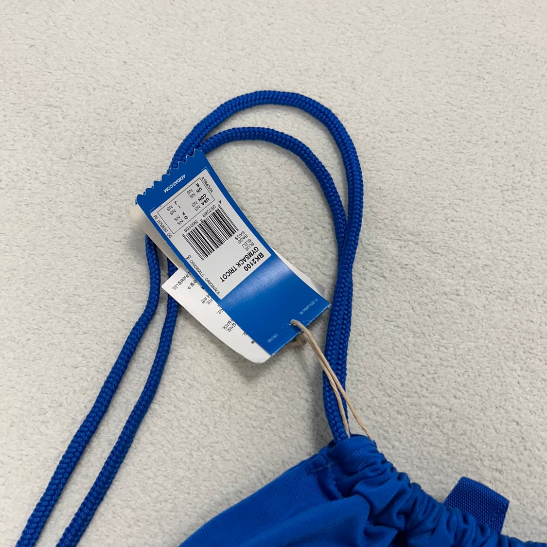 Adidas blue trefoil gym sack 상품이미지6