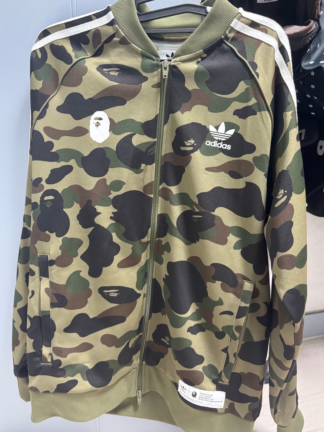 아디다스 베이프 녹계 져지 트랙탑 L 상품이미지2