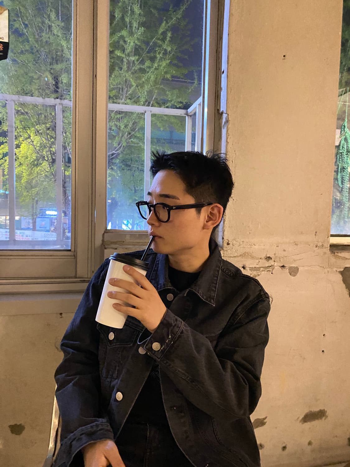 토니웩 흑청 자켓 M🔥 상품이미지3