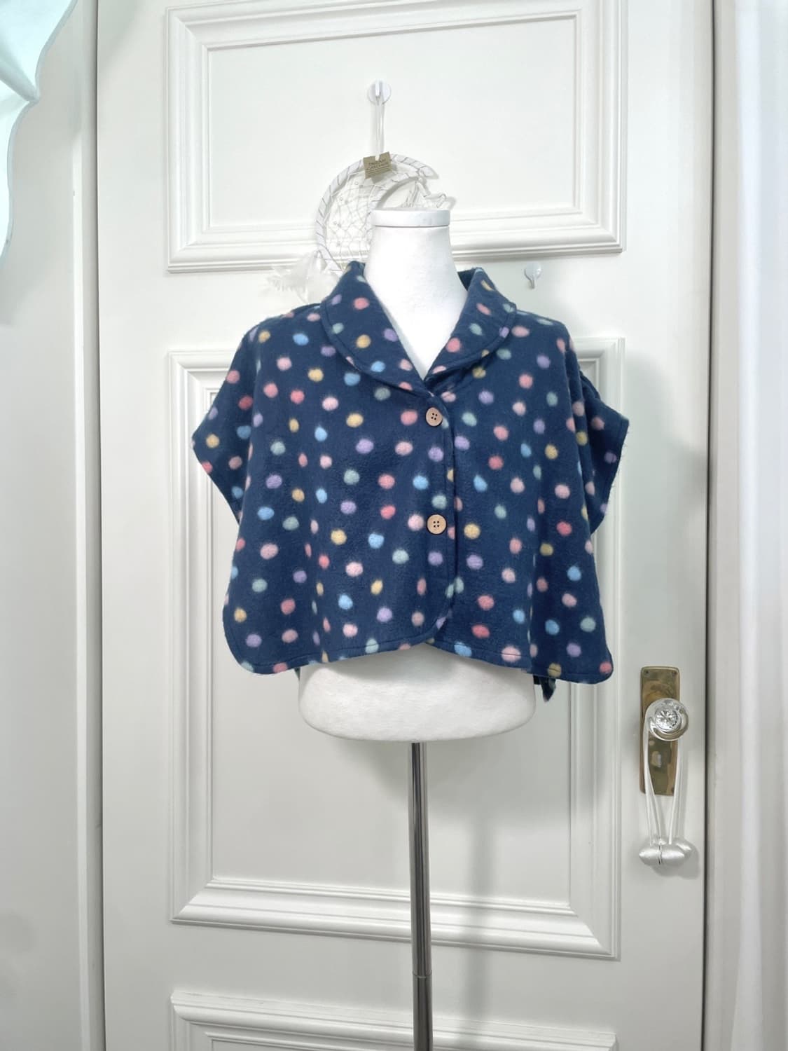 blue rainbow dot mini bolero 상품이미지1