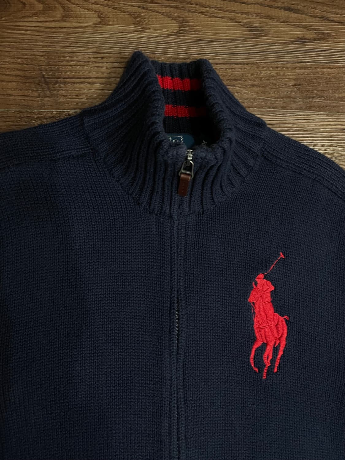 폴로 빅포니 투웨이 코튼 집업 자켓 네이비 상품이미지2