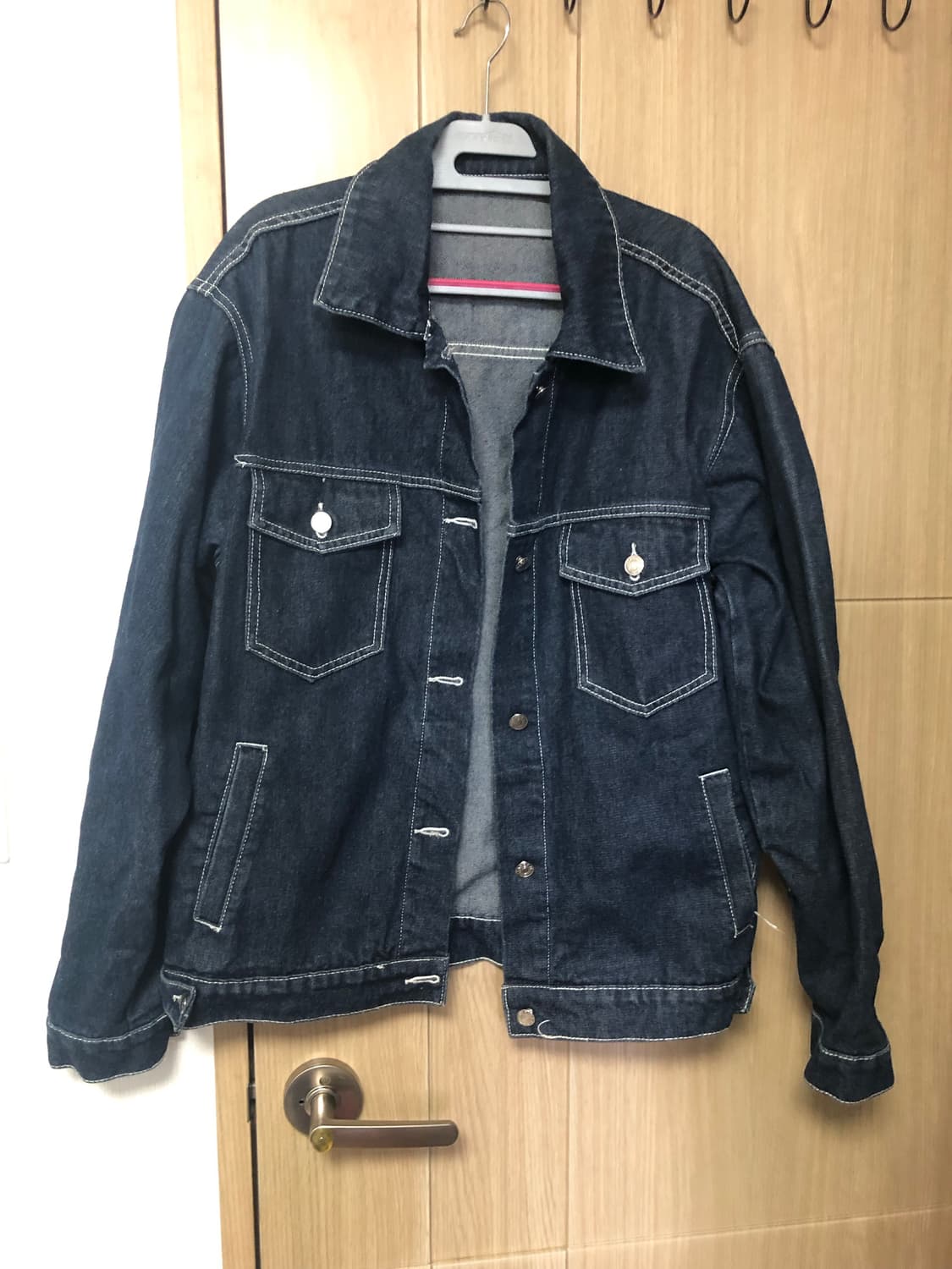 오버핏 진청 자켓 상품이미지1