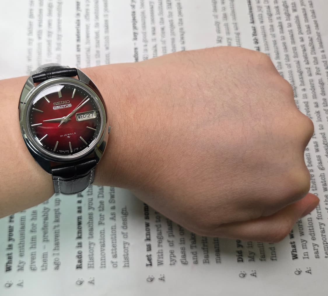 빈티지 세이코 데이데이트 투톤레드(붉은말의해) 7019 오토매틱  상품이미지8