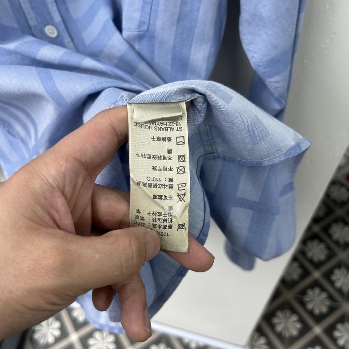 15046 - 버버리 체크 셔츠 상품이미지4