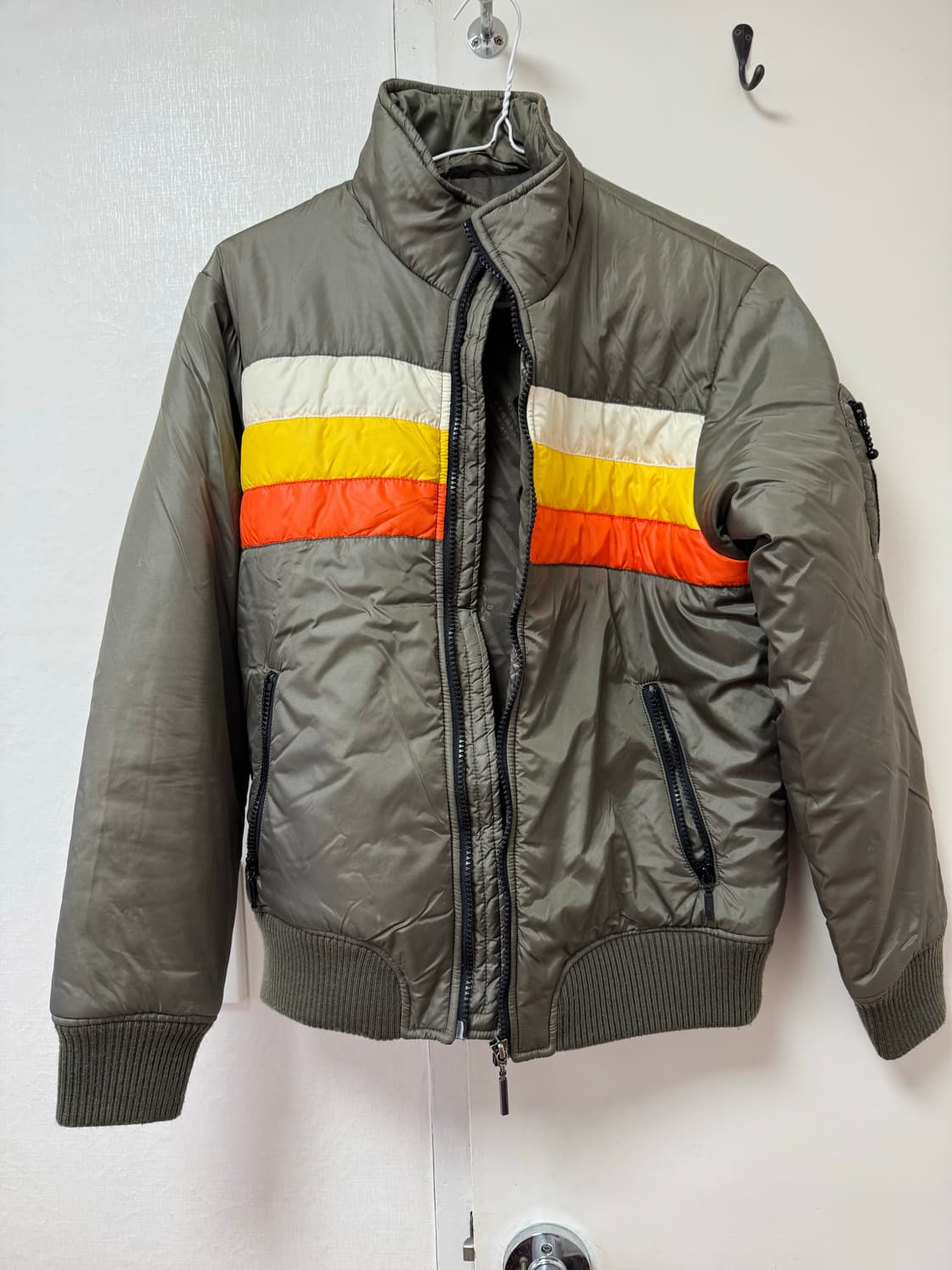 빔즈보이 올리브색 점퍼 항공점퍼 카키색 상품이미지1