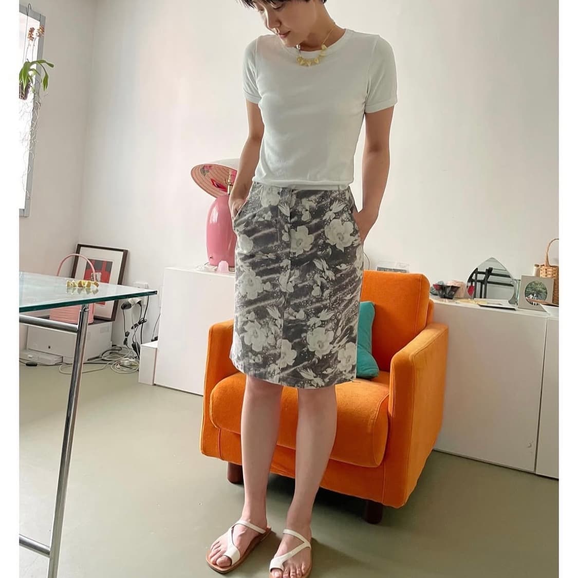 Teak Pear flower skirt  상품이미지2