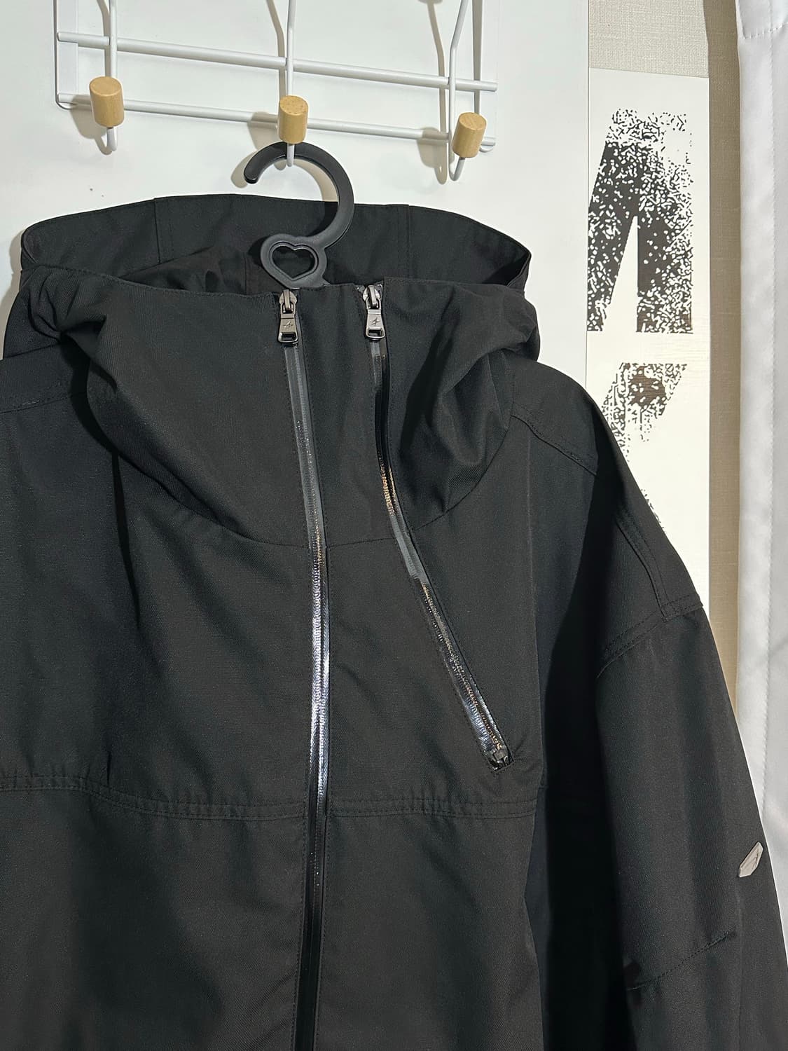 록히드마틴 더블 집 테크 파카 롱 바람막이 블랙 사이즈 1 상품이미지6