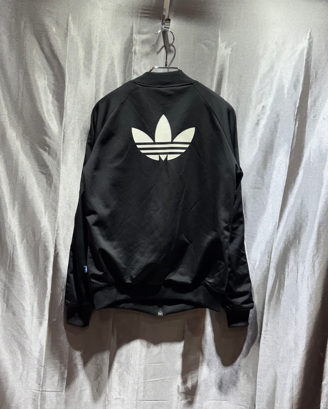 XS 아디다스 파이어버드 빅로고 블랙 트랙탑 상품이미지4
