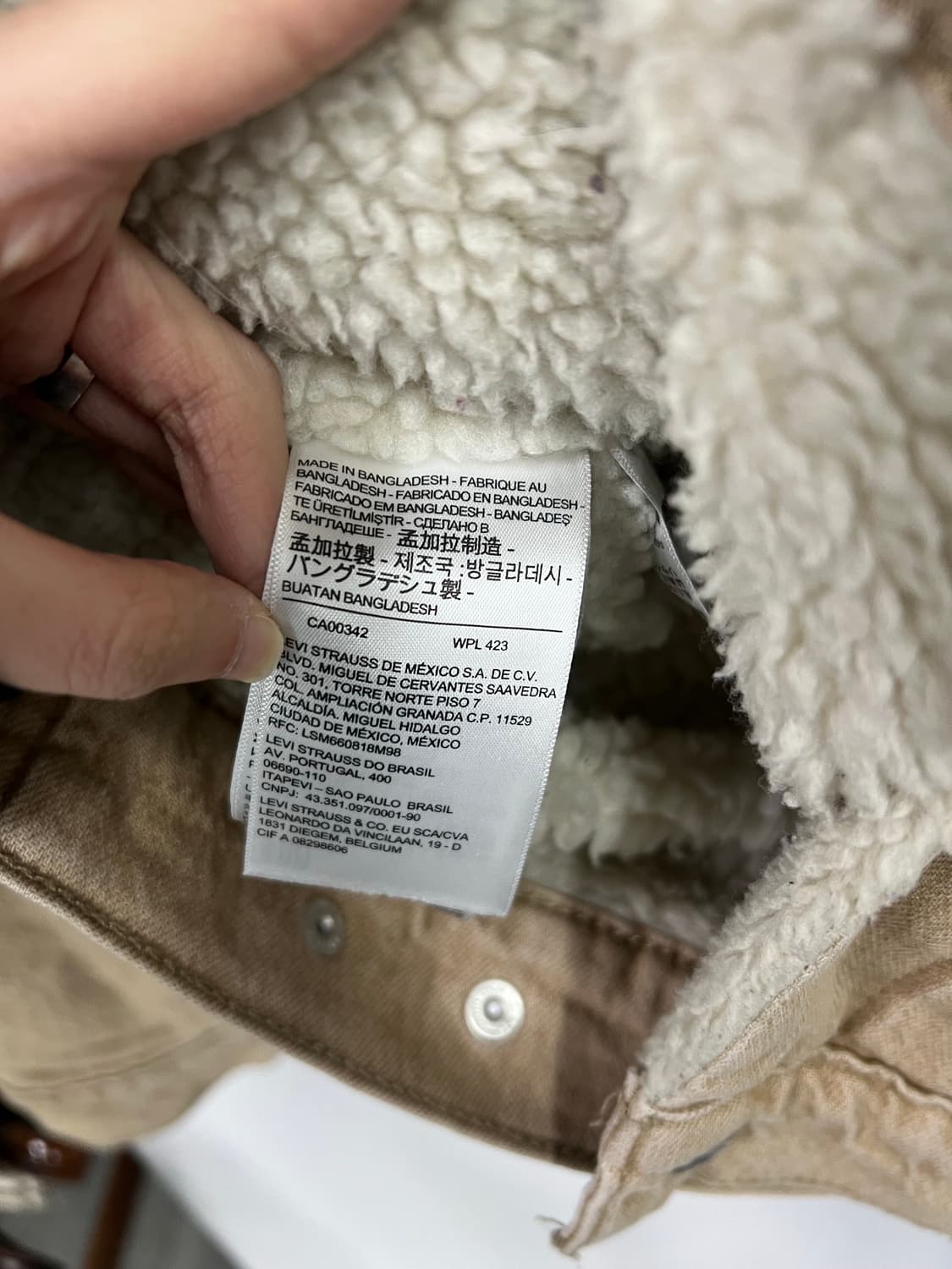 LEYI STRAUSS & CO 베이지 코트 상품이미지3
