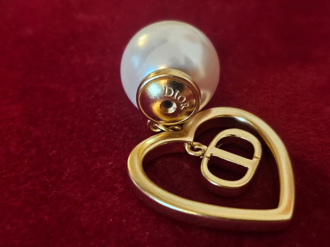 하트 진주 귀걸이 상품이미지2