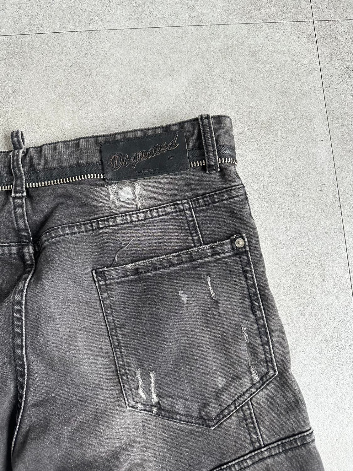 디스퀘어드 아카이브 아머 지퍼 새깅진 상품이미지8