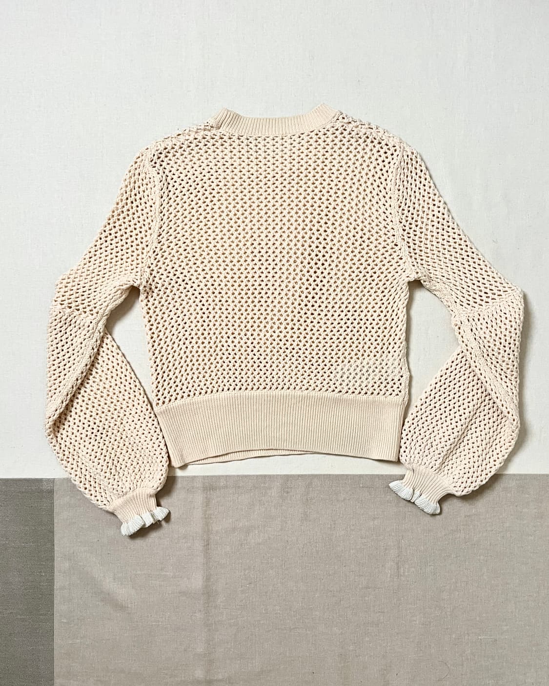 알렉산더 맥퀸 벌룬소매 그물 니트 alexander mcqueen  상품이미지5