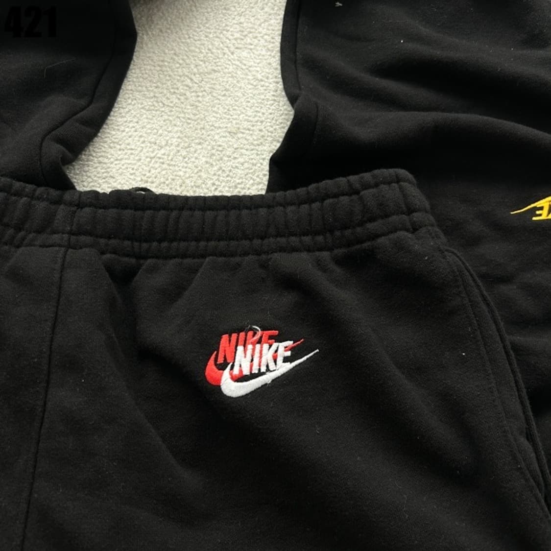 나이키 멀티 로고 블랙 바지 상품이미지4