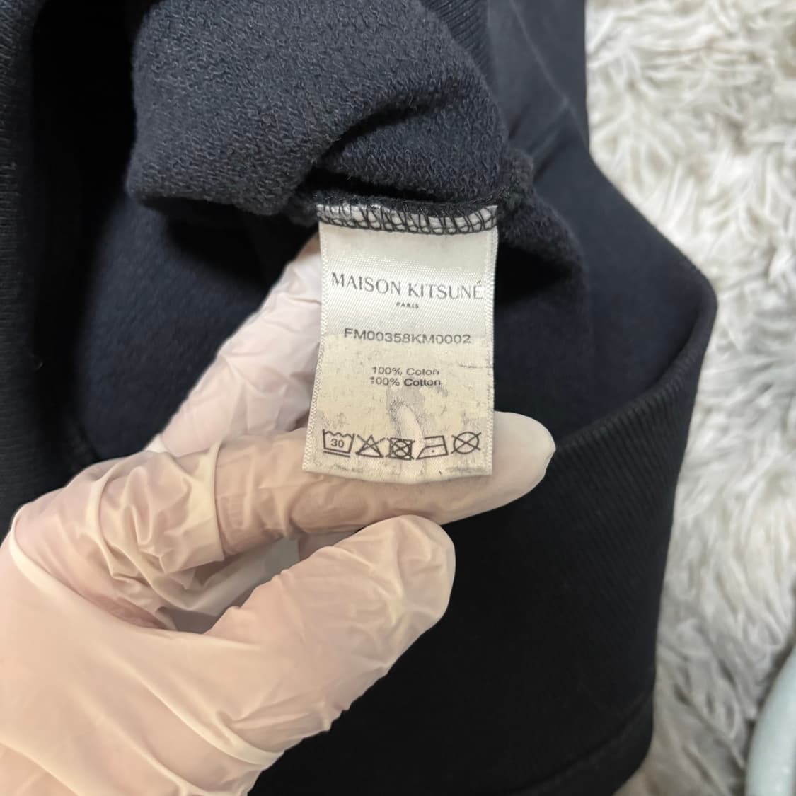 메종키츠네 더블폭스 헤드 맨투맨 급처 상품이미지5