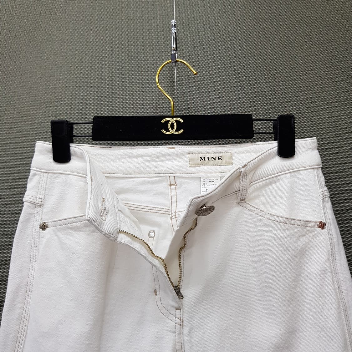 한섬 마인 2022 고급 코튼 스트레이트 팬츠 64-94사이즈 상품이미지2