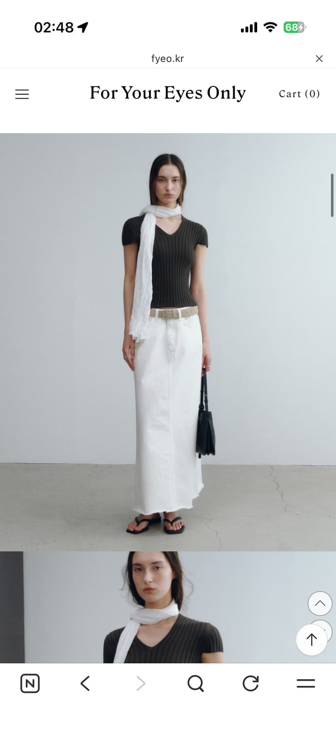 포유온 Harri Fringe Maxi Skirt (스탠다드/S) 상품이미지4