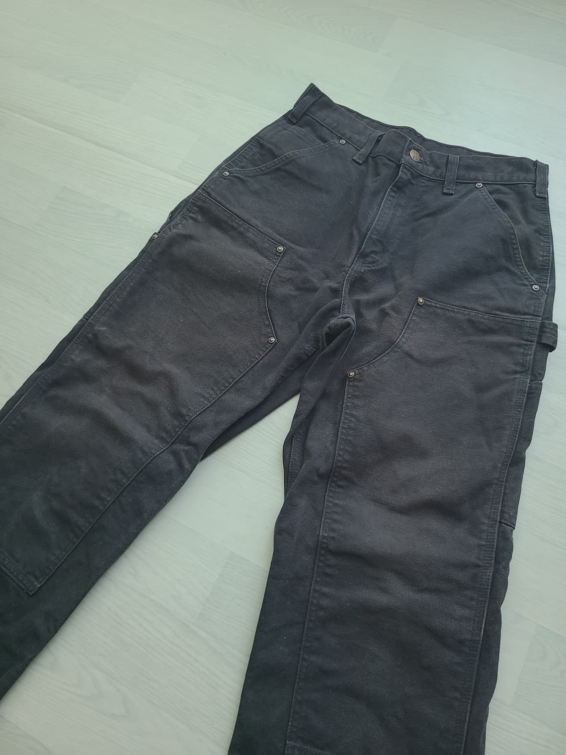 칼하트 b136 blk 블랙 더블니 (30×30) 상품이미지4