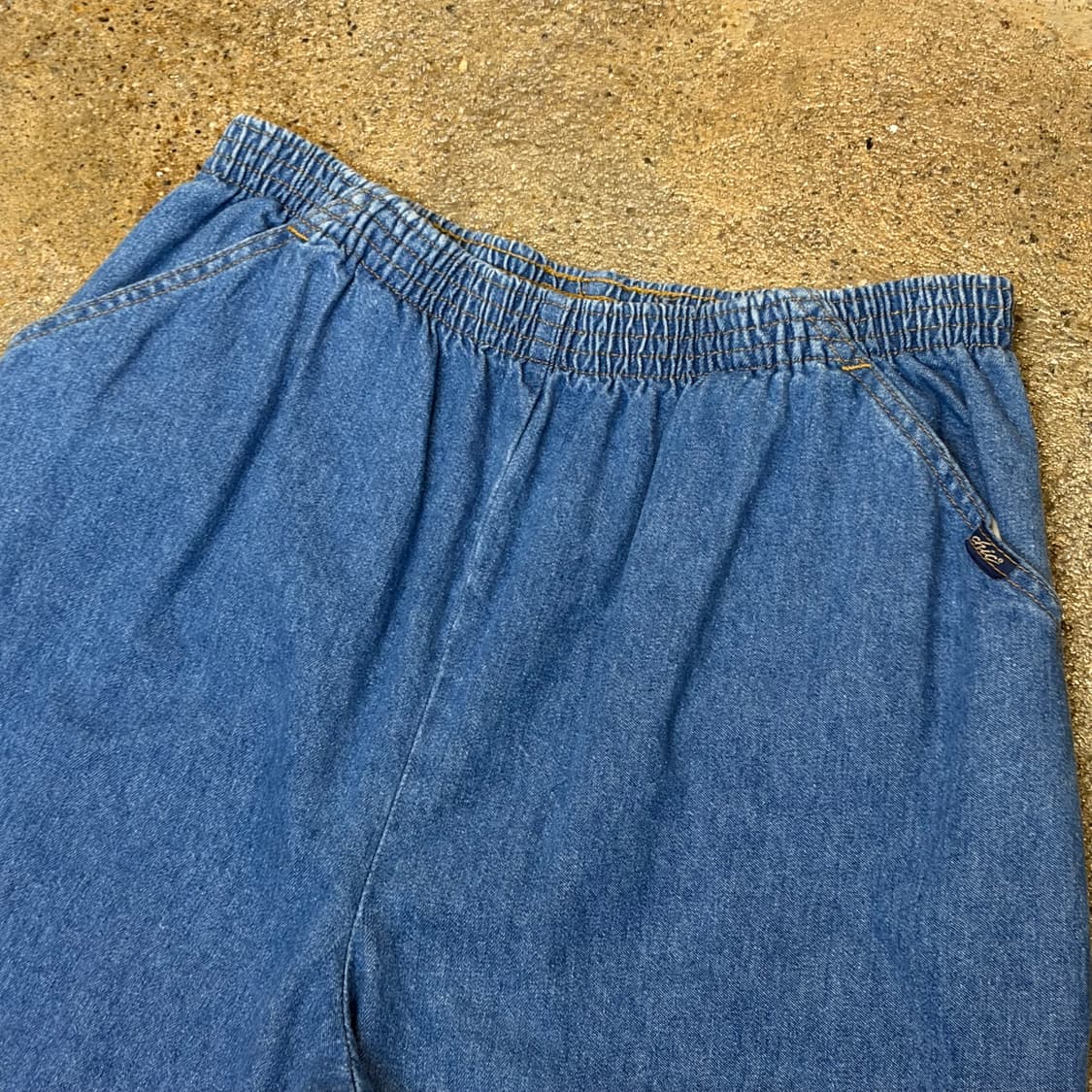 90s 미국 빈티지 허리밴드 고무줄 청바지 데님팬츠 상품이미지3