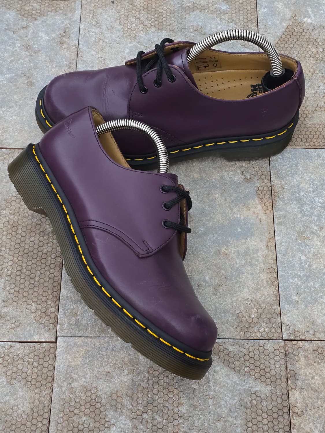 (230)닥터마틴 1461 3홀 스무스 퍼플 구두 상품이미지7