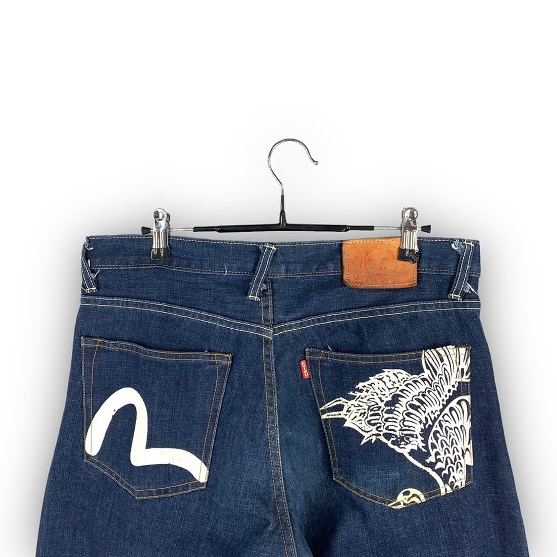 에비수 백로고 데님 팬츠 상품이미지3