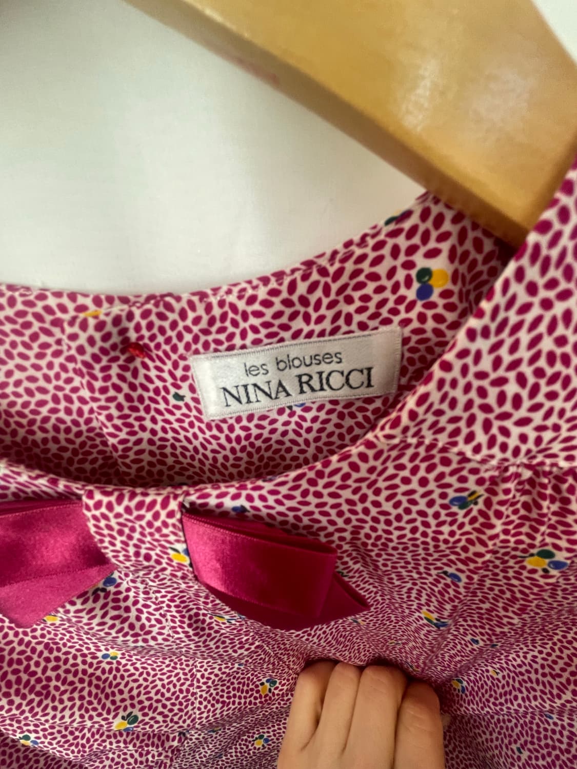 NINA RICCI  리본 플라워 블라우스 상품이미지5