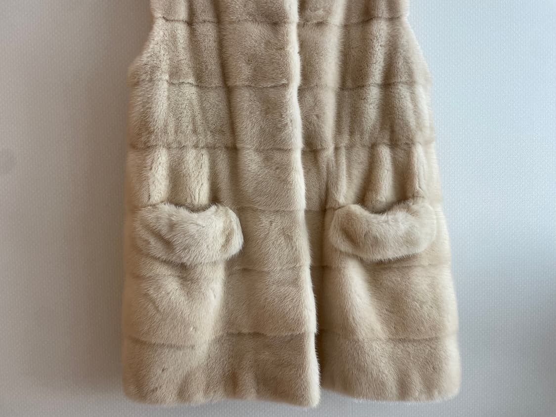 So Pretty (근화모피) 밍크 베스트 아이보리 상품이미지3