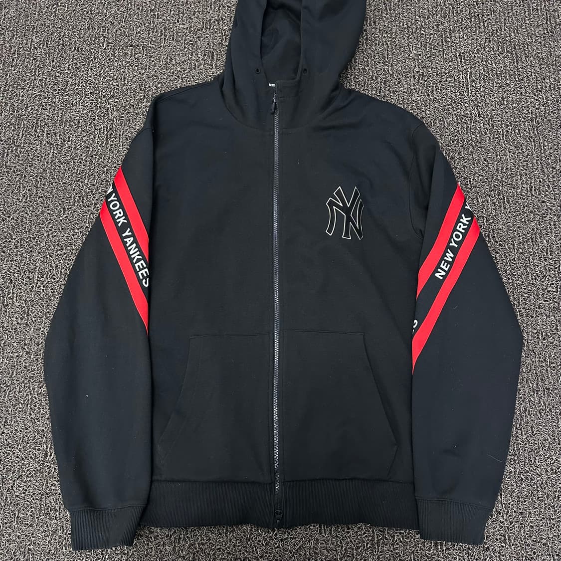 MLB 엠엘비 뉴욕양키스 후드집업 블랙 100(L) 상품이미지1