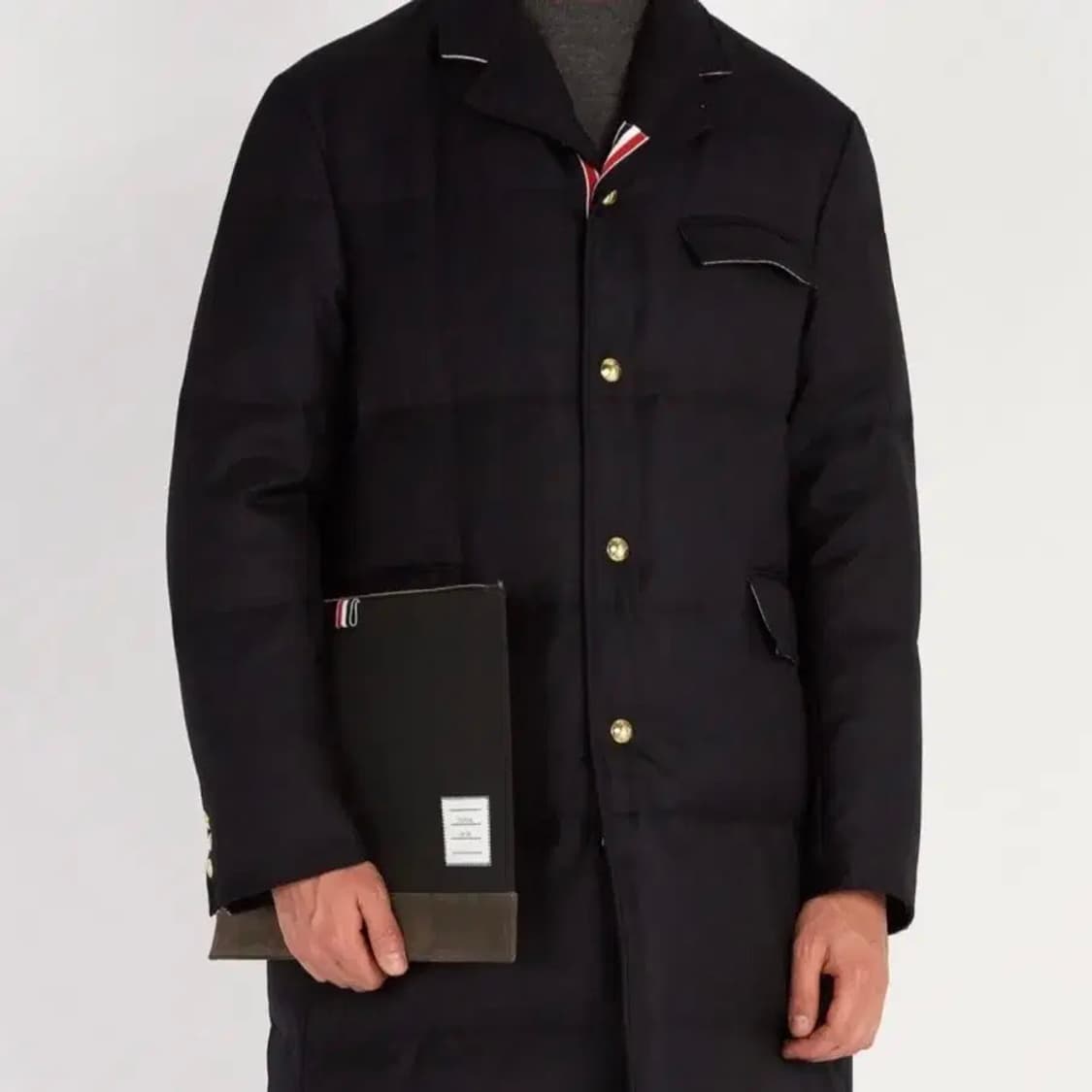 [오버핏 1/새상품급] 톰브라운 백삼선 금장 울 코트 패딩 상품이미지7