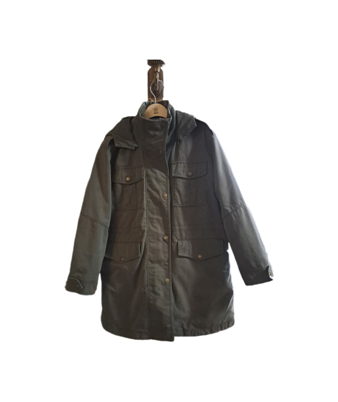 (드라이크리닝 완료)클라비스 카키 야상 상품이미지1