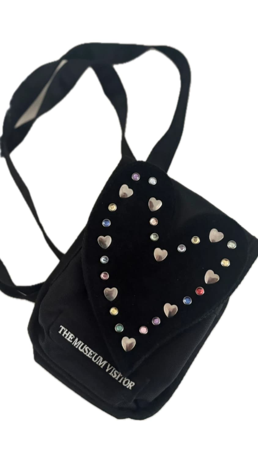더뮤지엄비지터 하트젬 미니백 블랙  상품이미지1