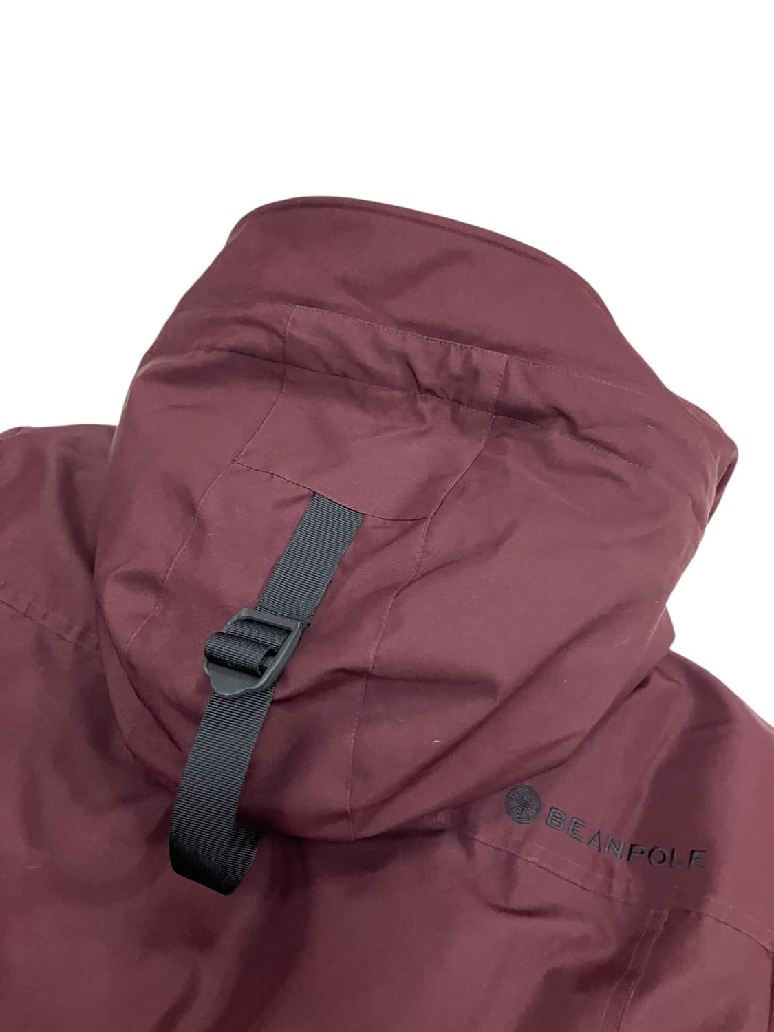 빈폴 아웃도어 버건디 후드 탈부착 패딩 100 상품이미지4