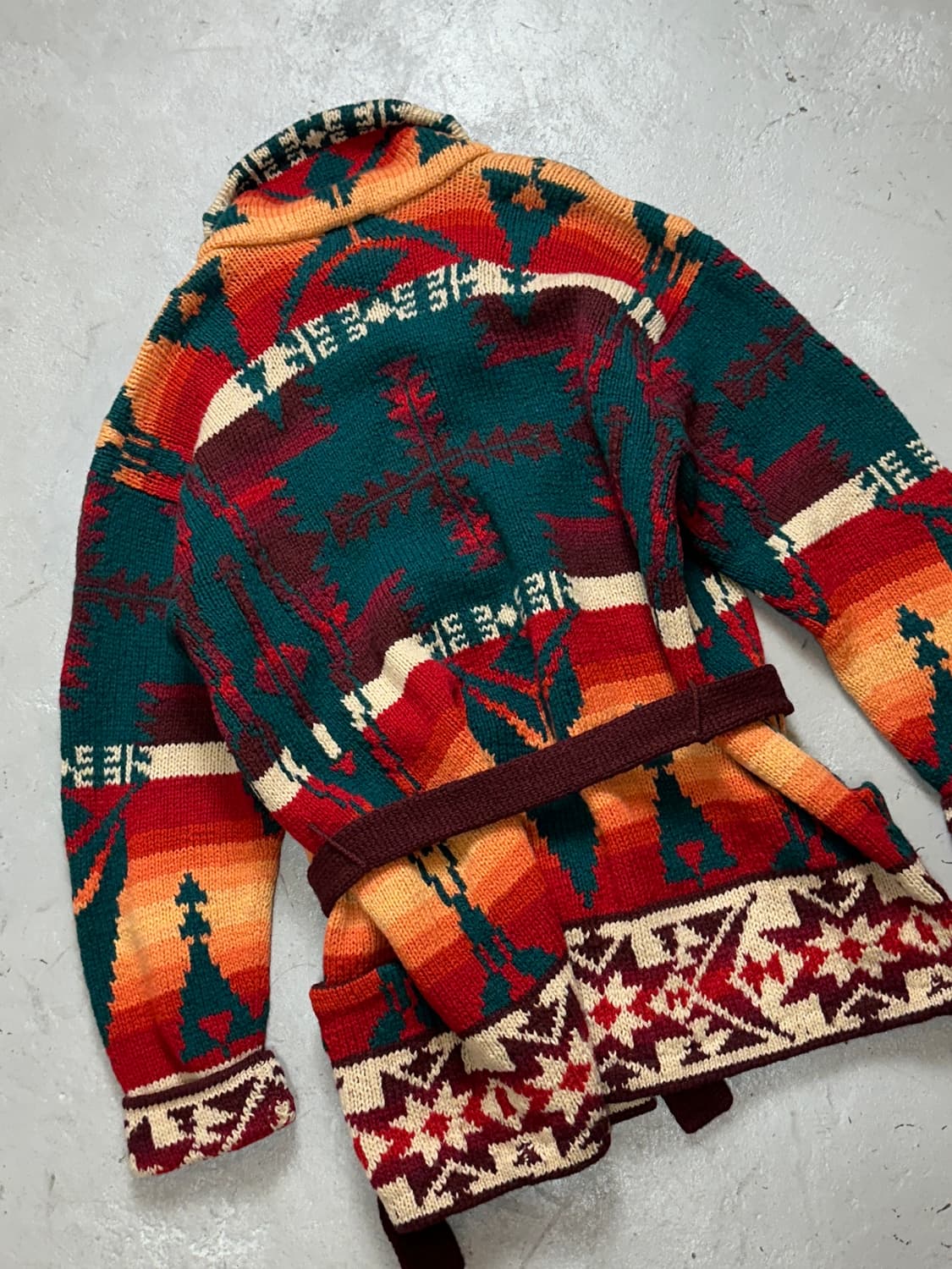 90's 폴로 컨트리 니트 로브 코트 더블알엘 나바호 상품이미지6