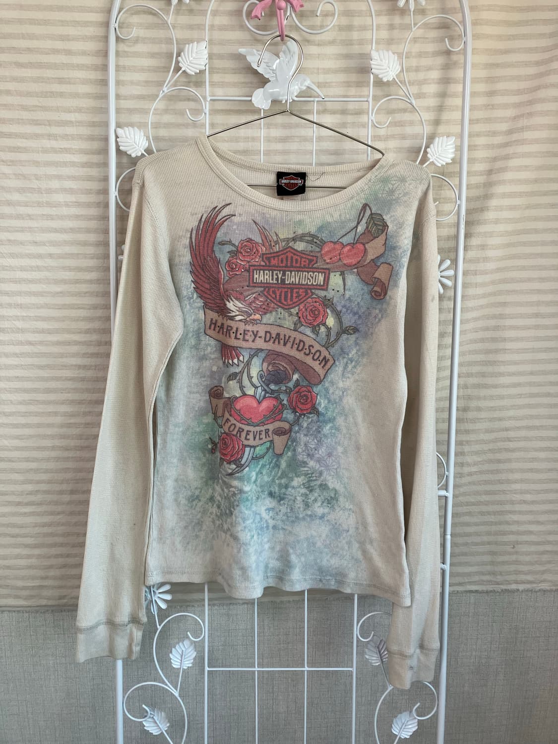 빈티지 할리 데이비슨 올드스쿨 니트 긴팔 y2k 스트릿 갸루 펑키 상품이미지1